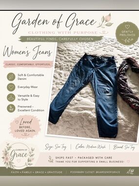 Ava & Viv Medium Wash Blue Jeggings